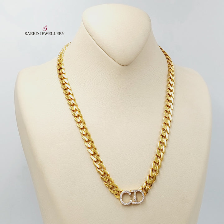 Letters Necklace Made Of 21K Yellow Gold by Saeed Jewelry-30712