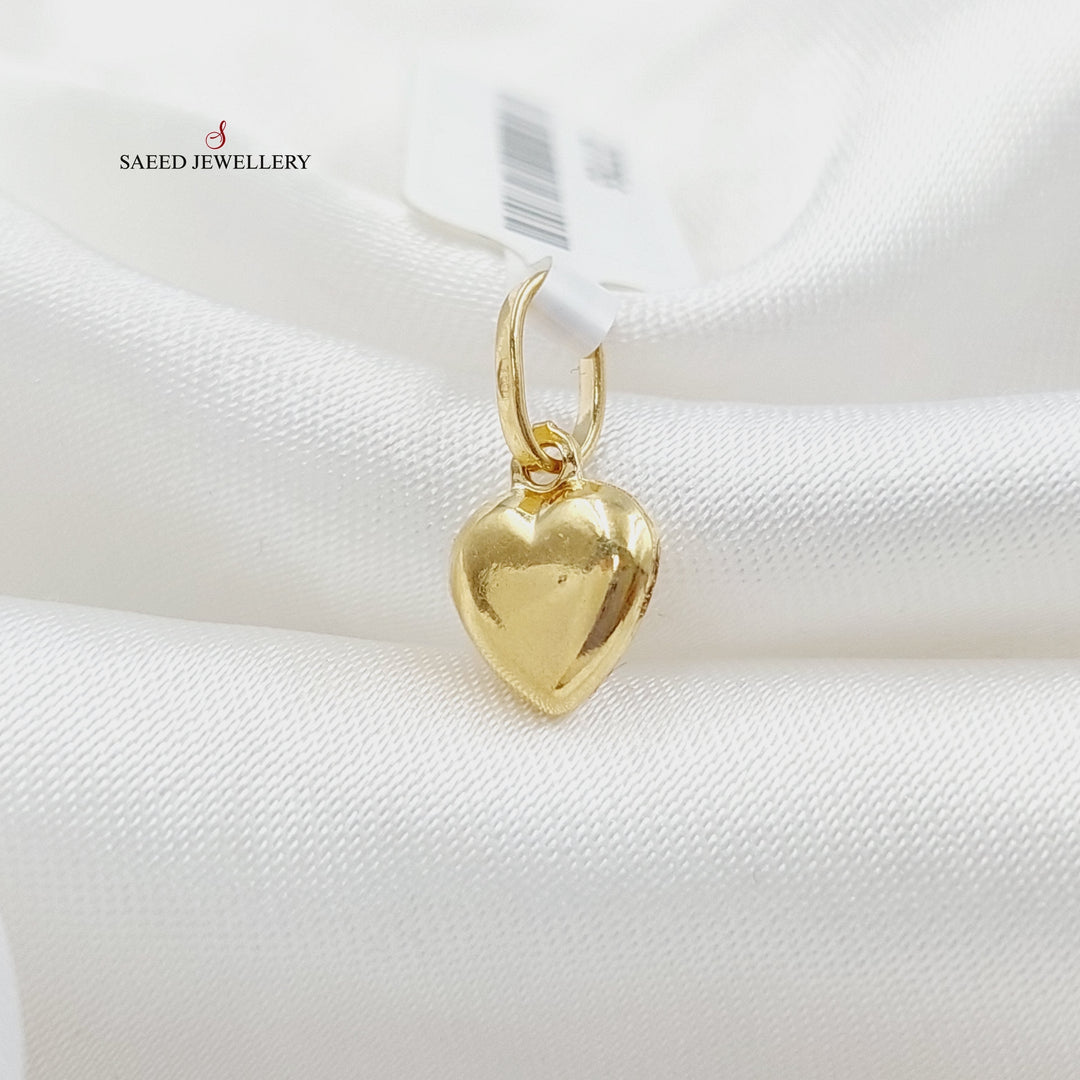 18K Gold Light Heart Pendant by Saeed Jewelry - Image 1