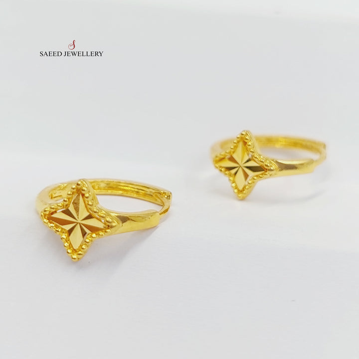 Light Heart Pendant Made Of 21K Yellow Gold by Saeed Jewelry-28123