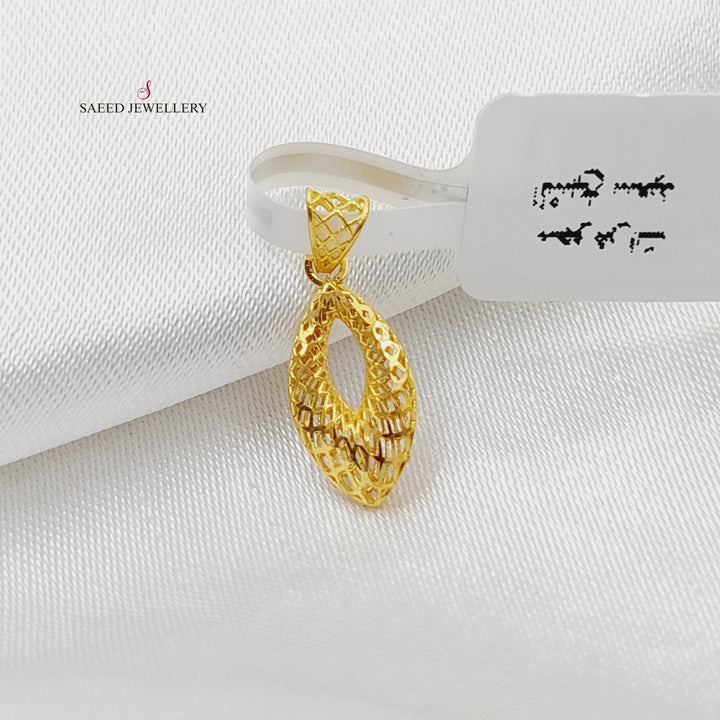 21K Gold Light Pendant by Saeed Jewelry - Image 3