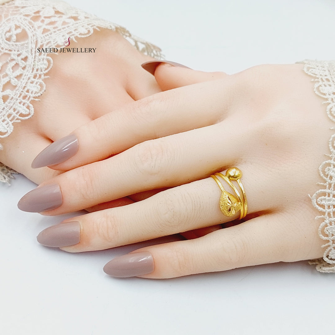 21K Gold Light Ring by Saeed Jewelry - Image 5