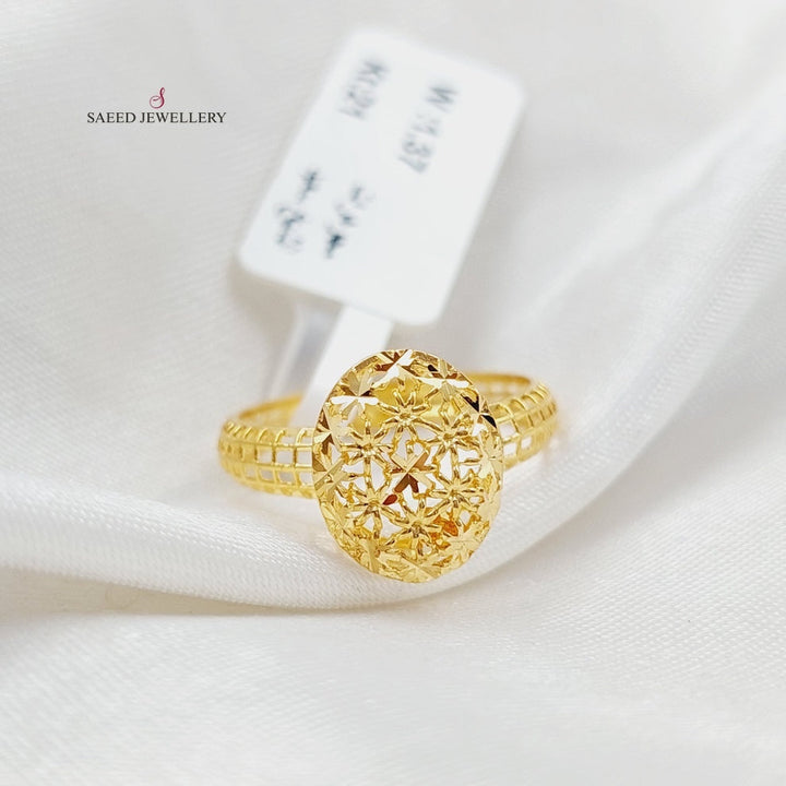 21K Gold Light Turkish Ring by Saeed Jewelry - Image 6