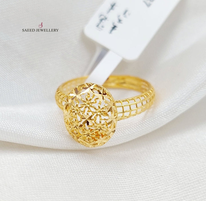 21K Gold Light Turkish Ring by Saeed Jewelry - Image 1