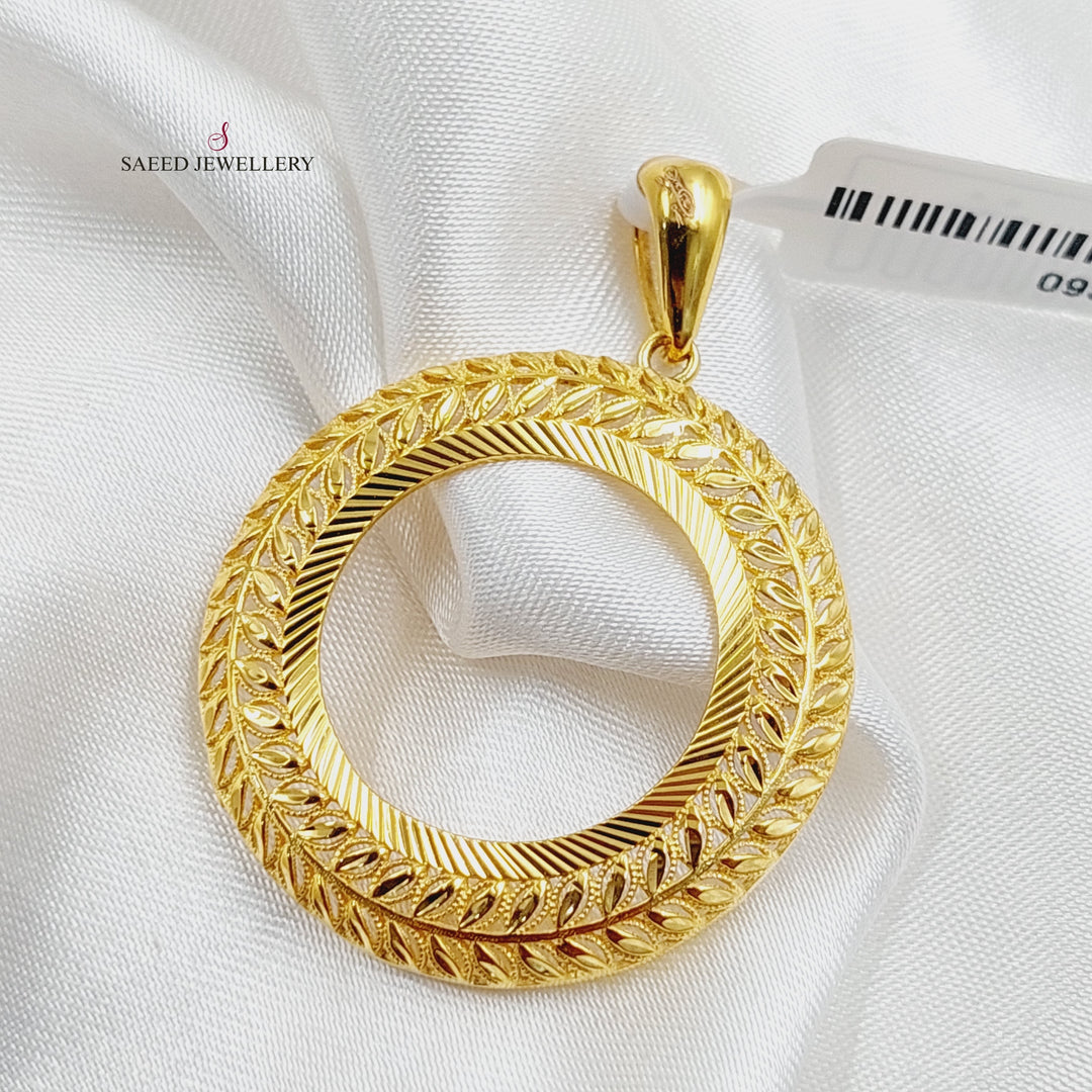 Lirat Rashadi Frame Pendant  Made Of 21K Yellow Gold by Saeed Jewelry-29860