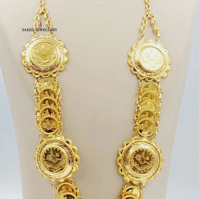 21K Gold Lirat Rashadi Necklace by Saeed Jewelry - Image 2