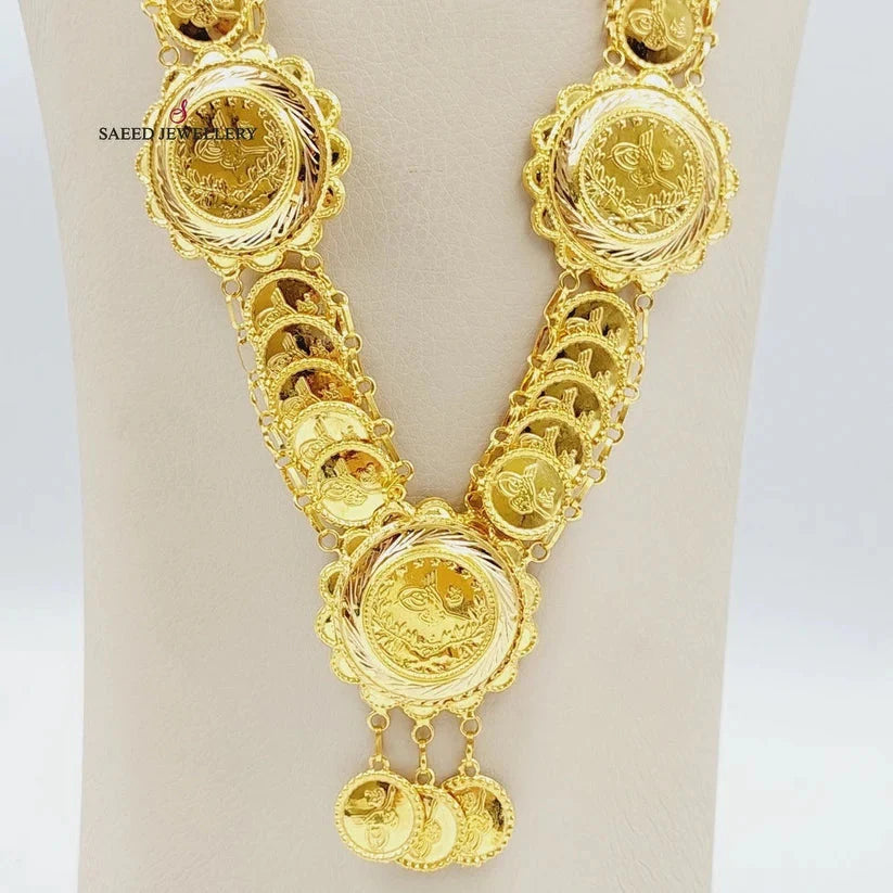 21K Gold Lirat Rashadi Necklace by Saeed Jewelry - Image 3