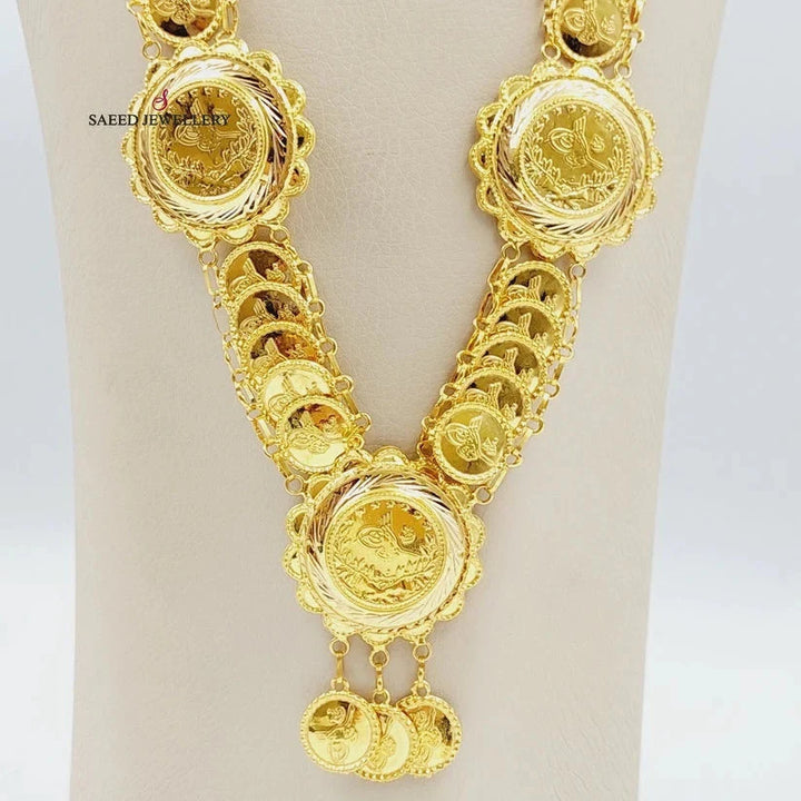 21K Gold Lirat Rashadi Necklace by Saeed Jewelry - Image 3