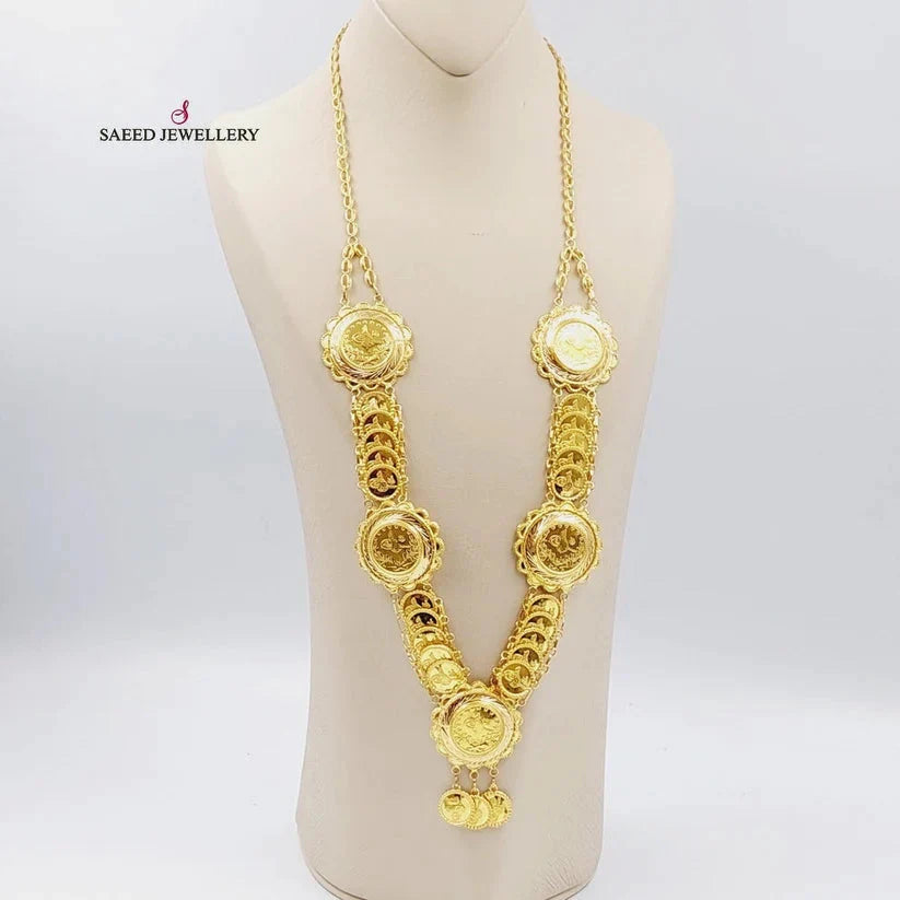 21K Gold Lirat Rashadi Necklace by Saeed Jewelry - Image 6