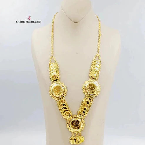 21K Gold Lirat Rashadi Necklace by Saeed Jewelry - Image 2