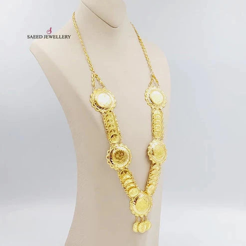 21K Gold Lirat Rashadi Necklace by Saeed Jewelry - Image 4