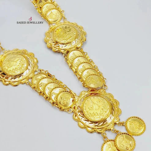 21K Gold Lirat Rashadi Necklace by Saeed Jewelry - Image 9