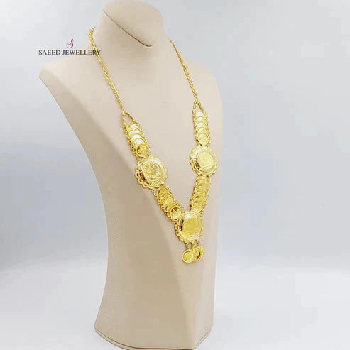 21K Gold Lirat Rashadi Necklace by Saeed Jewelry - Image 3