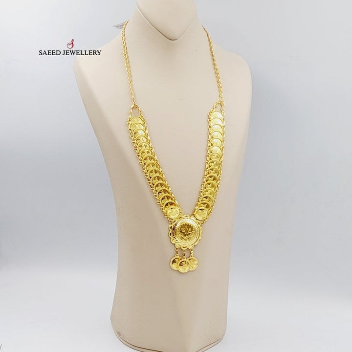 21K Gold Lirat Rashadi Necklace by Saeed Jewelry - Image 4