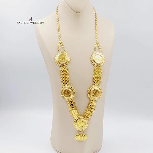 21K Gold Lirat Rashadi Necklace by Saeed Jewelry - Image 9