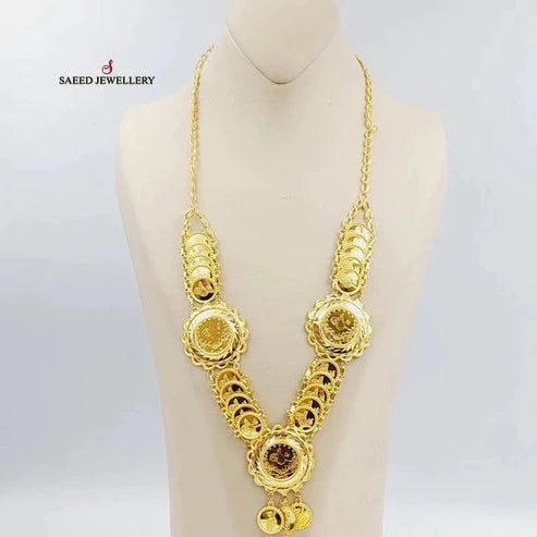 21K Gold Lirat Rashadi Necklace by Saeed Jewelry - Image 2