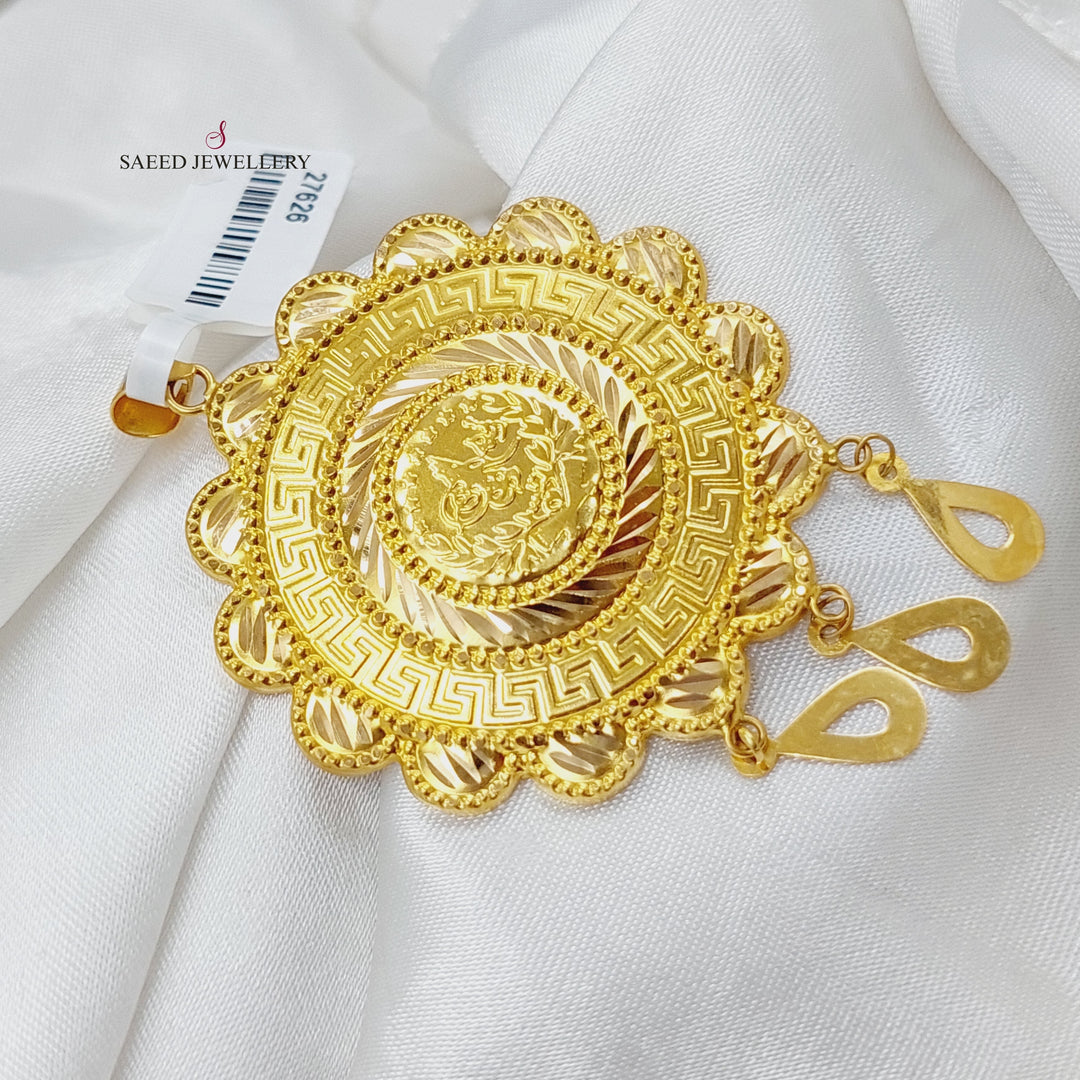 21K Gold Lirat Rashadi Pendant by Saeed Jewelry - Image 4