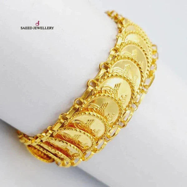 21K Gold Lirat Rashadi Print Bracelet by Saeed Jewelry - Image 4