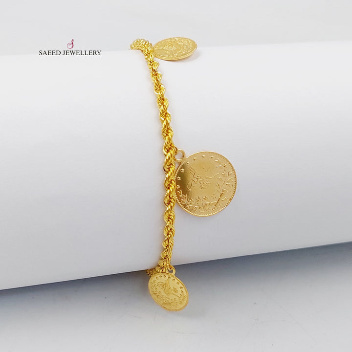 Lirat Rashadi Rope Bracelet  Made Of 21K Yellow Gold by Saeed Jewelry-30302