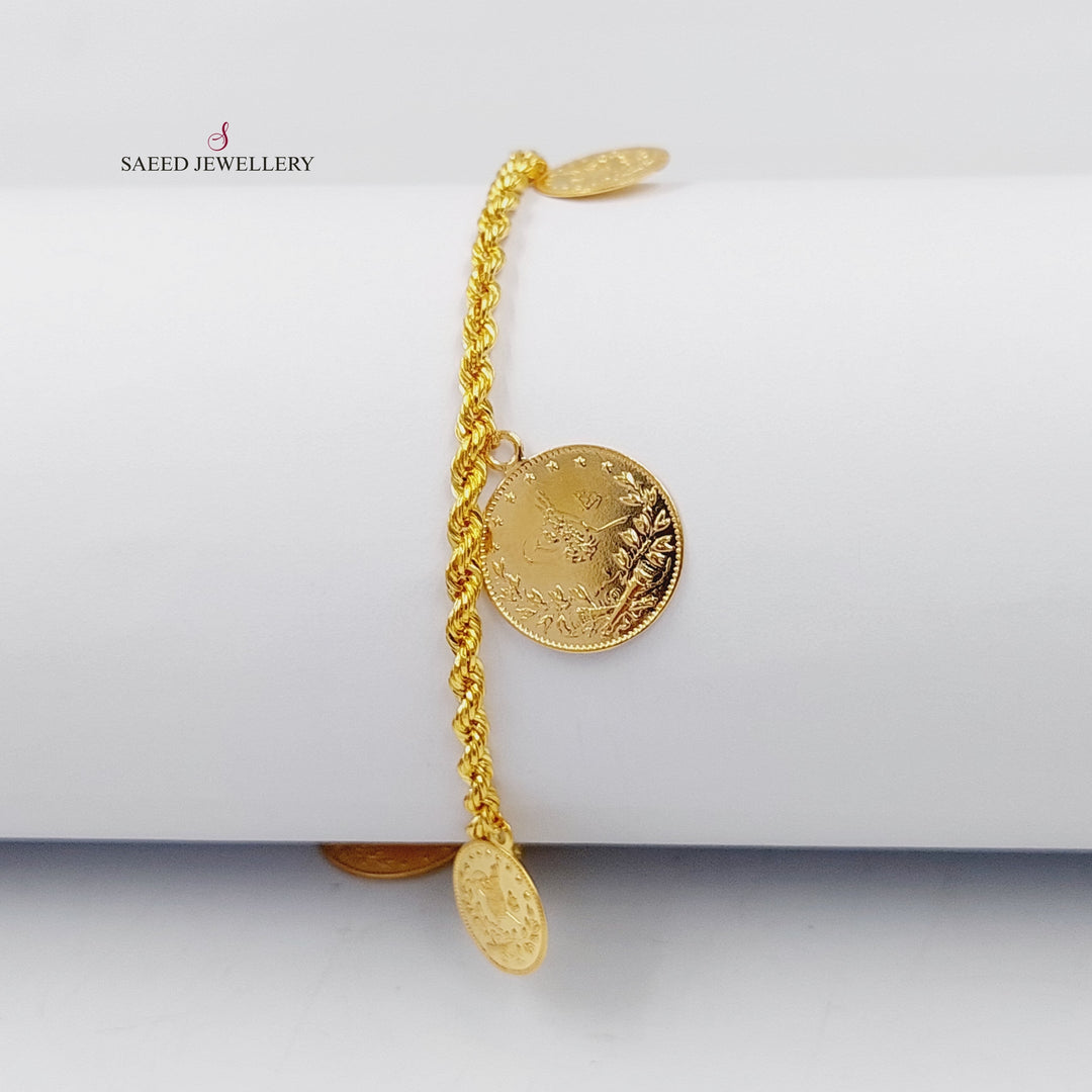 Lirat Rashadi Rope Bracelet  Made Of 21K Yellow Gold by Saeed Jewelry-30302