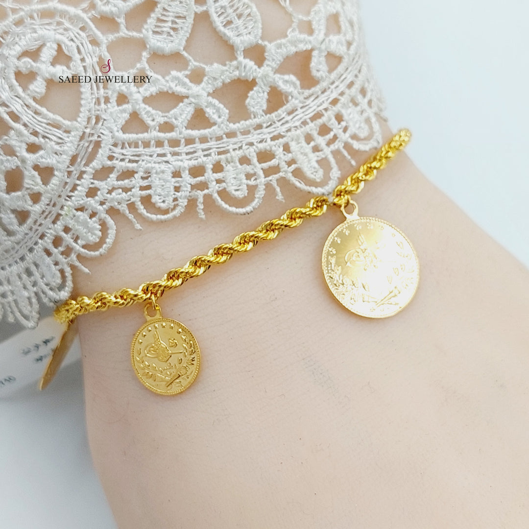 Lirat Rashadi Rope Bracelet  Made Of 21K Yellow Gold by Saeed Jewelry-30302