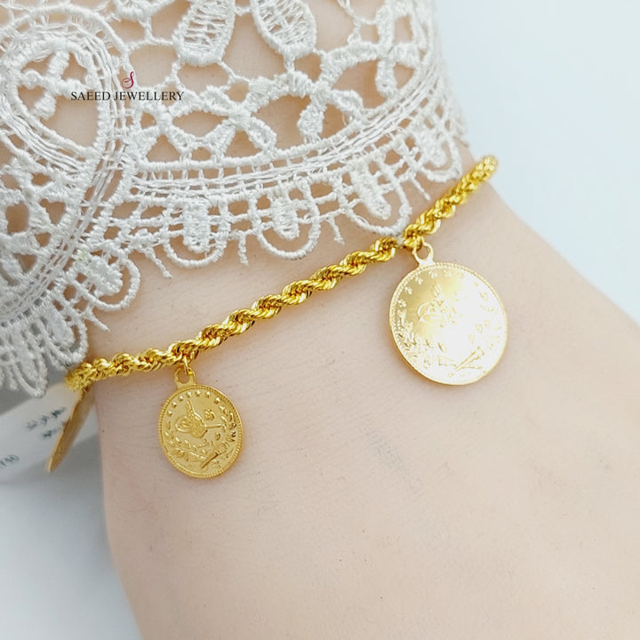Lirat Rashadi Rope Bracelet  Made Of 21K Yellow Gold by Saeed Jewelry-30302