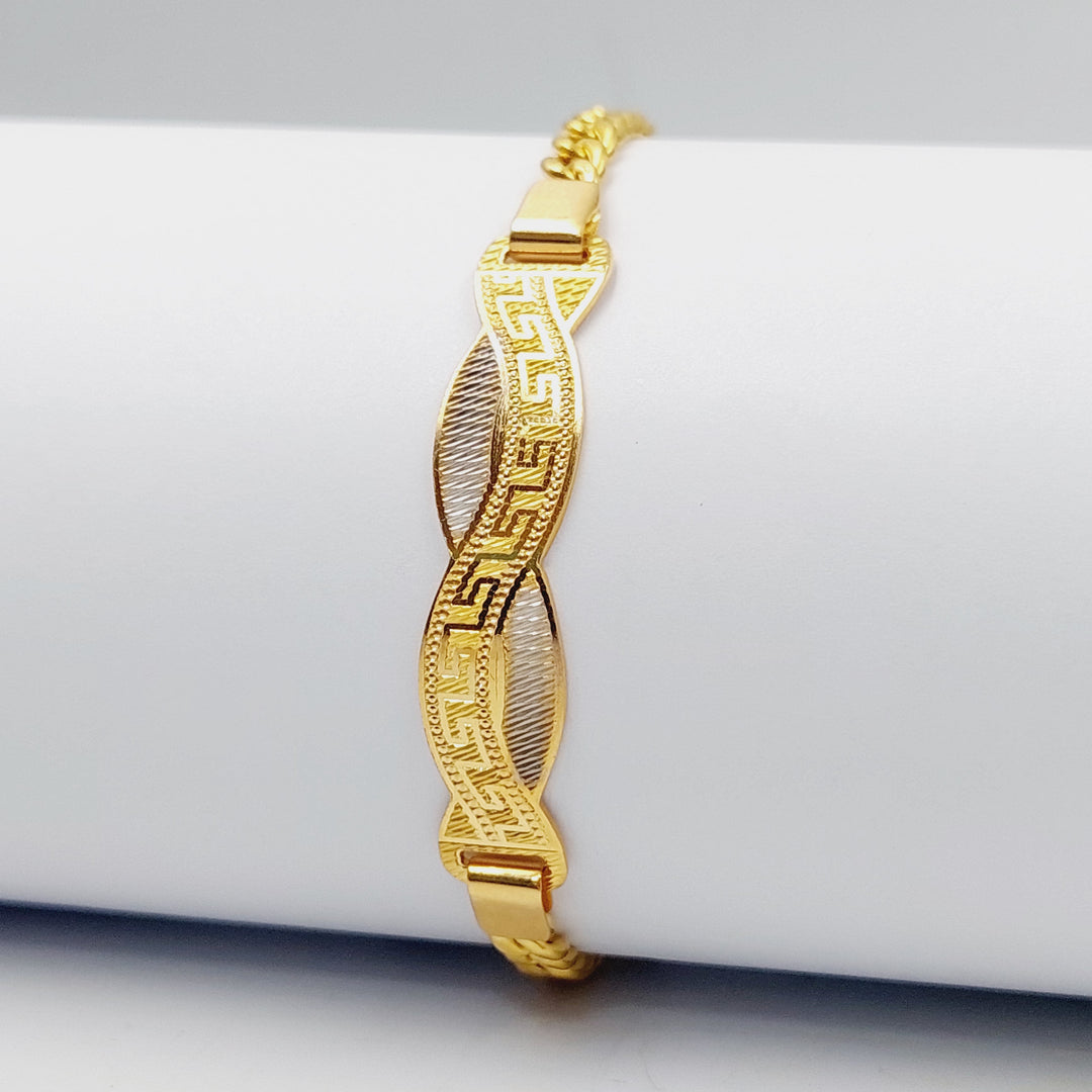 Luxury Bar Bracelet Made Of 21K Colored Gold by Saeed Jewelry-28423