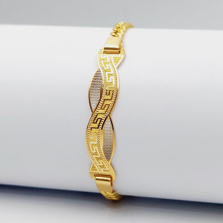 Luxury Bar Bracelet Made Of 21K Colored Gold by Saeed Jewelry-28423