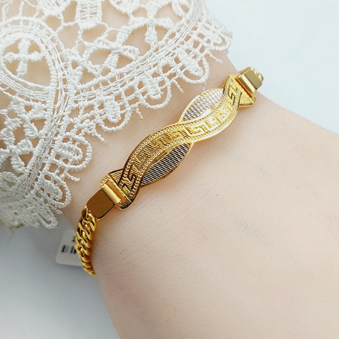 Luxury Bar Bracelet Made Of 21K Colored Gold by Saeed Jewelry-28423