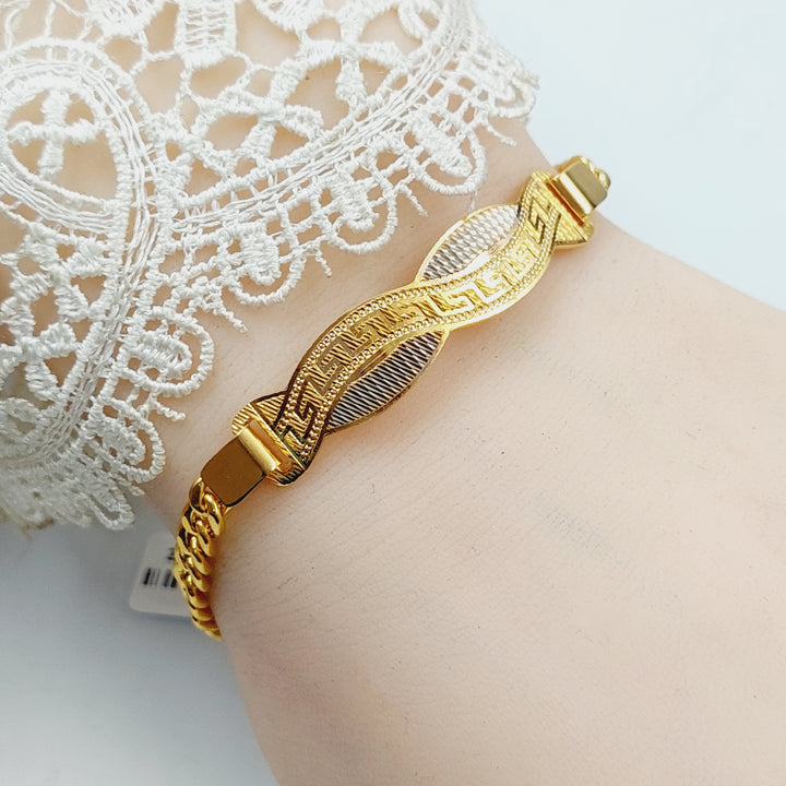 Luxury Bar Bracelet Made Of 21K Colored Gold by Saeed Jewelry-28423