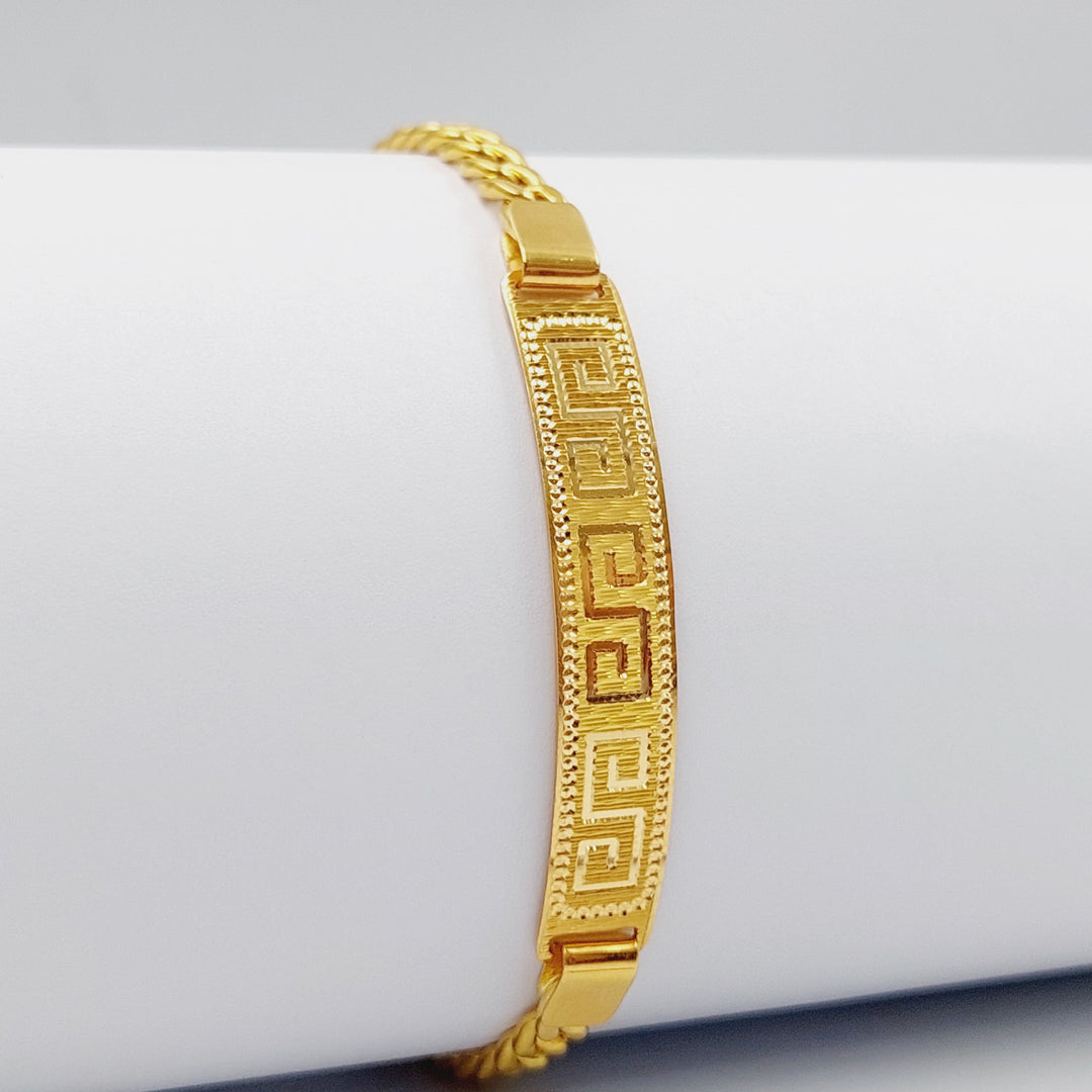 Luxury Bar Bracelet Made Of 21K Yellow Gold by Saeed Jewelry-28427