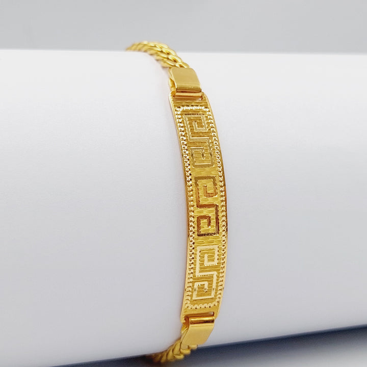Luxury Bar Bracelet Made Of 21K Yellow Gold by Saeed Jewelry-28427