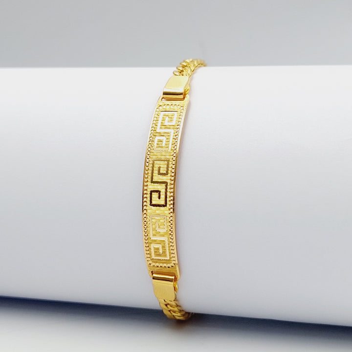 Luxury Bar Bracelet Made Of 21K Yellow Gold by Saeed Jewelry-28427