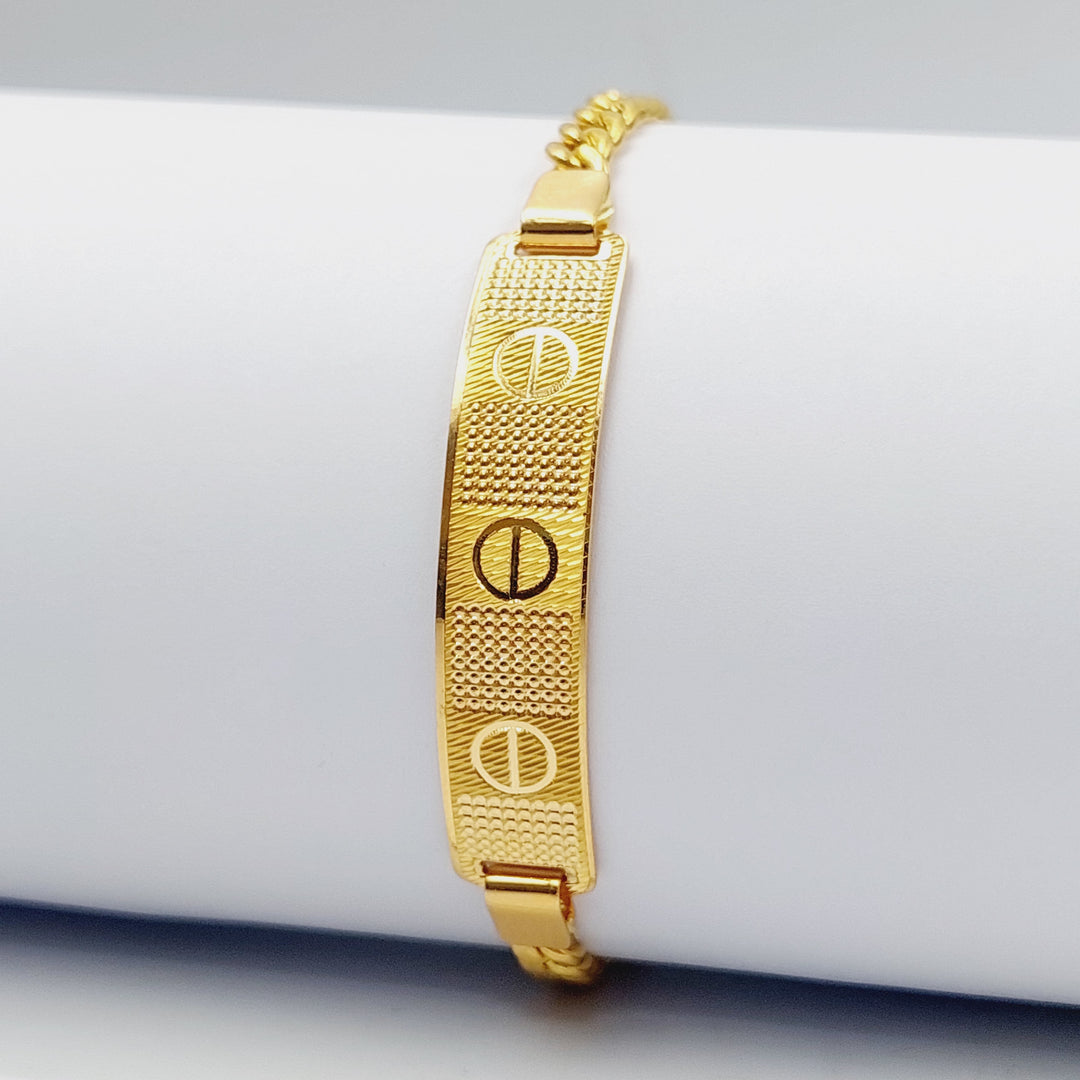 Luxury Bar Bracelet Made Of 21K Yellow Gold by Saeed Jewelry-28429
