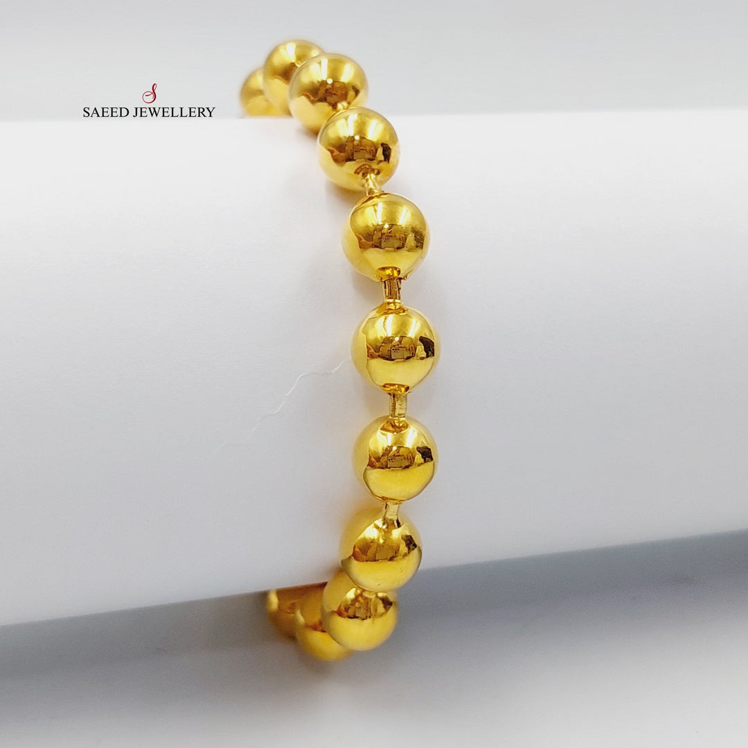 21K Gold Luxury Balls Bracelet by Saeed Jewelry - Image 1