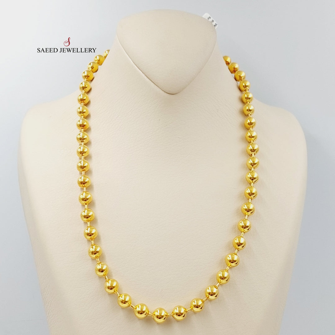 21K Gold Luxury Balls Necklace by Saeed Jewelry - Image 1