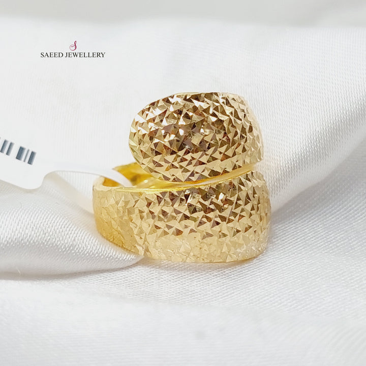 21K Gold Luxury CNC Ring by Saeed Jewelry - Image 3