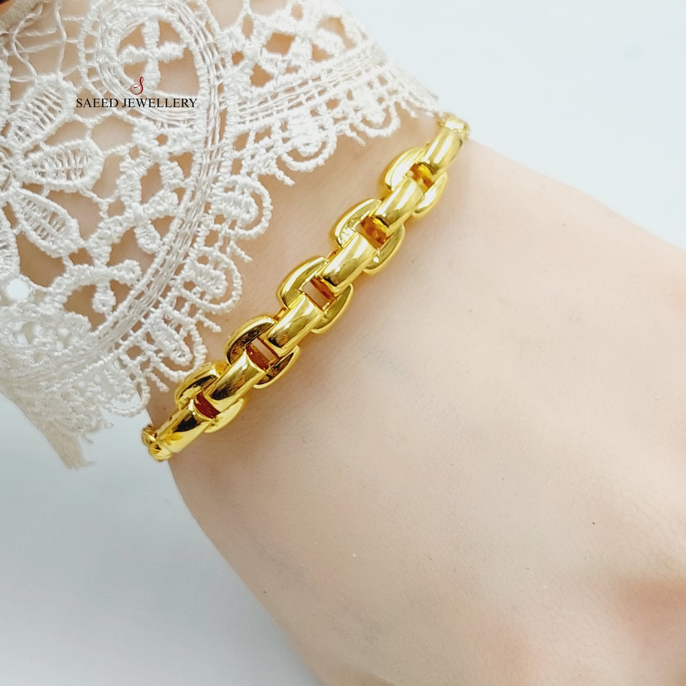 21K Gold Luxury Cuban Links Bracelet by Saeed Jewelry - Image 2