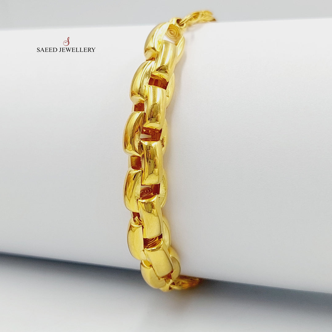 21K Gold Luxury Cuban Links Bracelet by Saeed Jewelry - Image 1