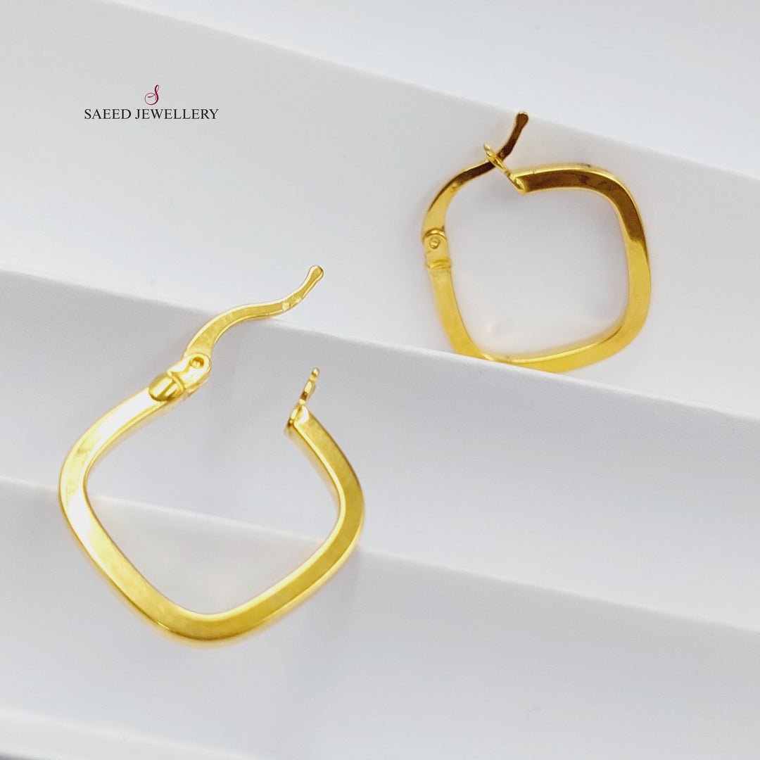 21K Gold Luxury Earrings by Saeed Jewelry - Image 4