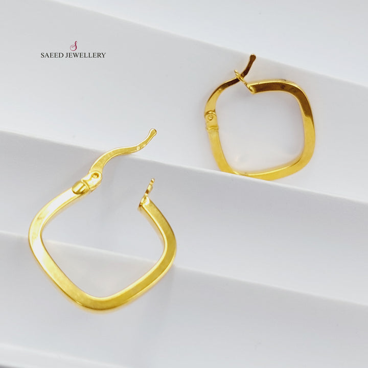 21K Gold Luxury Earrings by Saeed Jewelry - Image 6