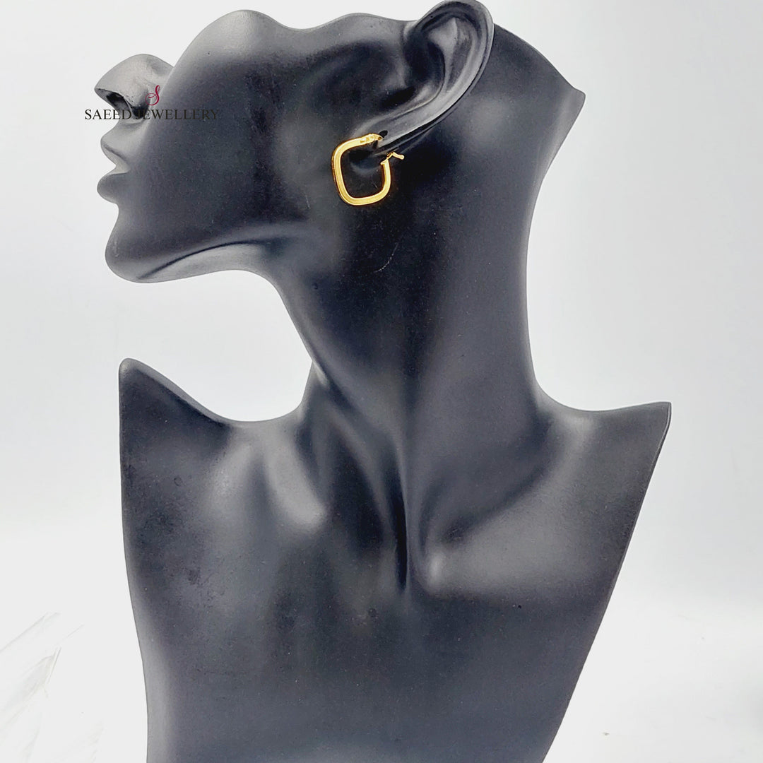 21K Gold Luxury Earrings by Saeed Jewelry - Image 7