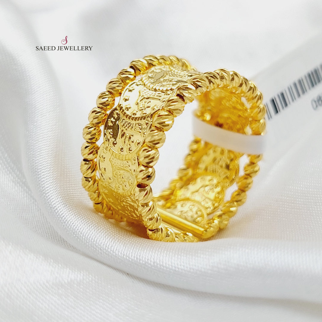 21K Gold Luxury Eighths Ring by Saeed Jewelry - Image 4