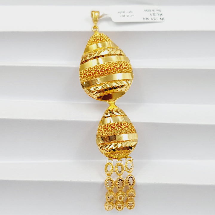 Luxury Kuwaiti Pendant Made Of 21K Yellow Gold by Saeed Jewelry-27763
