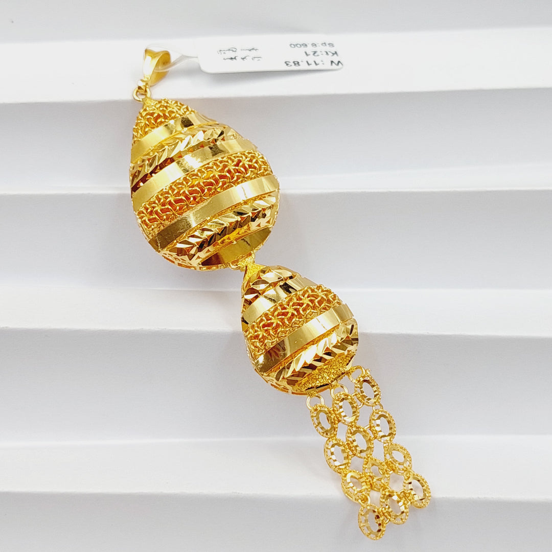 Luxury Kuwaiti Pendant Made Of 21K Yellow Gold by Saeed Jewelry-27763