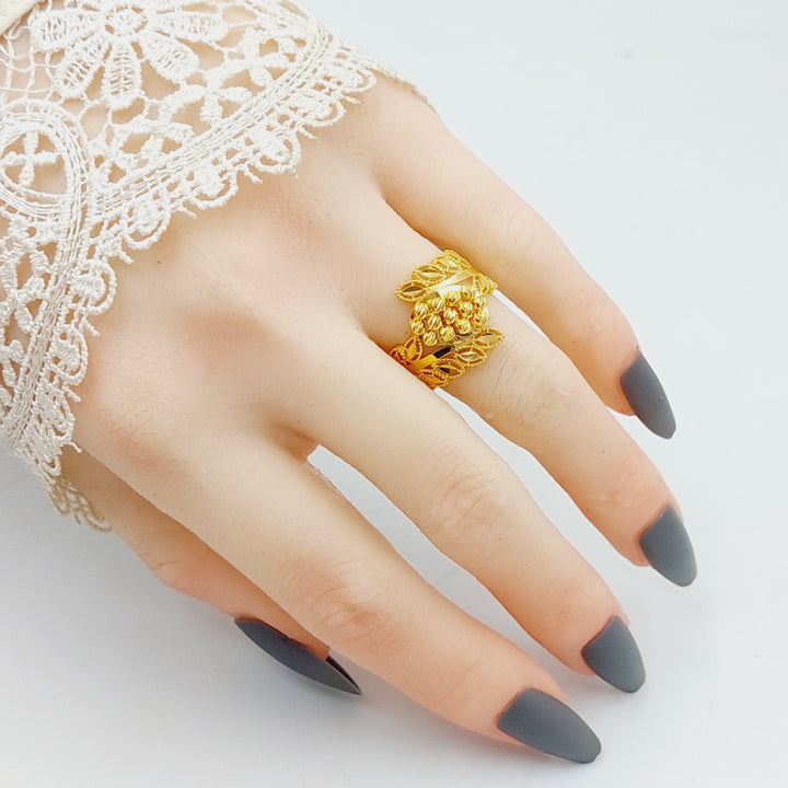 21K Gold Luxury Leaf Ring by Saeed Jewelry - Image 6