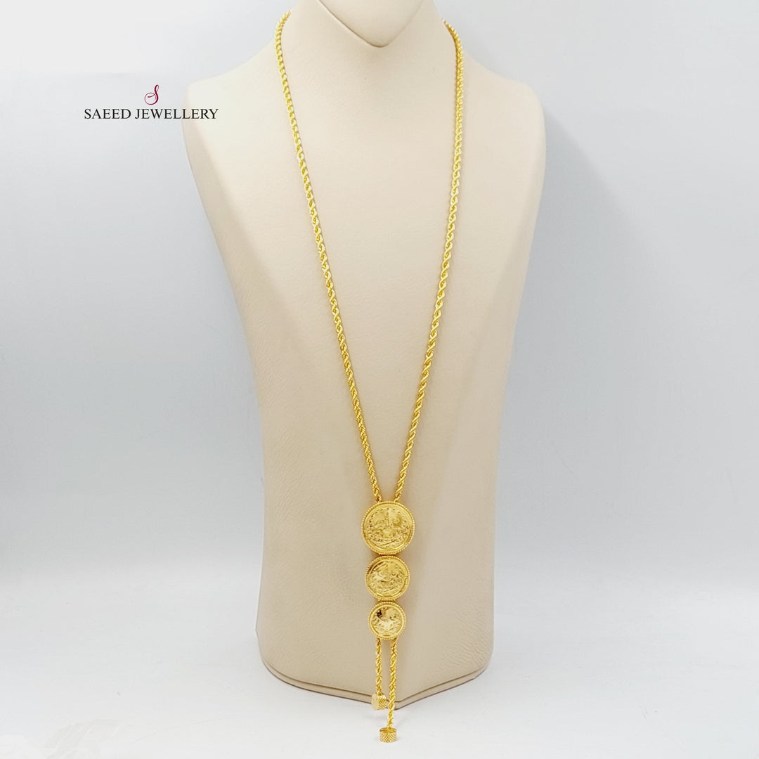 21K Gold Luxury Rashadi Necklace by Saeed Jewelry - Image 1