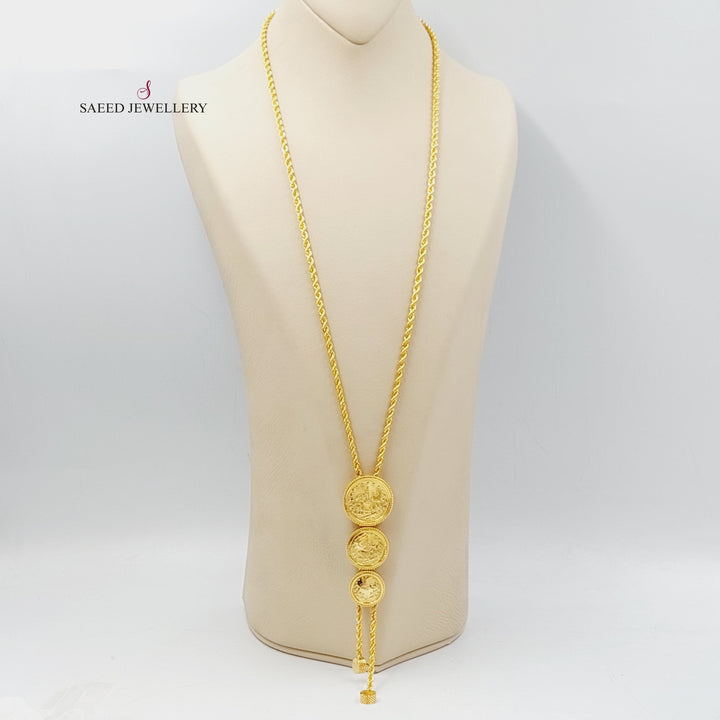 21K Gold Luxury Rashadi Necklace by Saeed Jewelry - Image 1