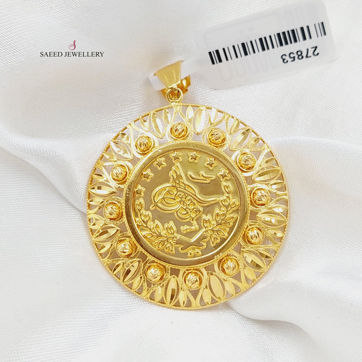 Luxury Rashadi Pendant Made Of 21K Yellow Gold by Saeed Jewelry-27853