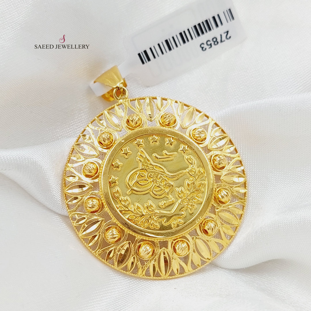 Luxury Rashadi Pendant Made Of 21K Yellow Gold by Saeed Jewelry-27853