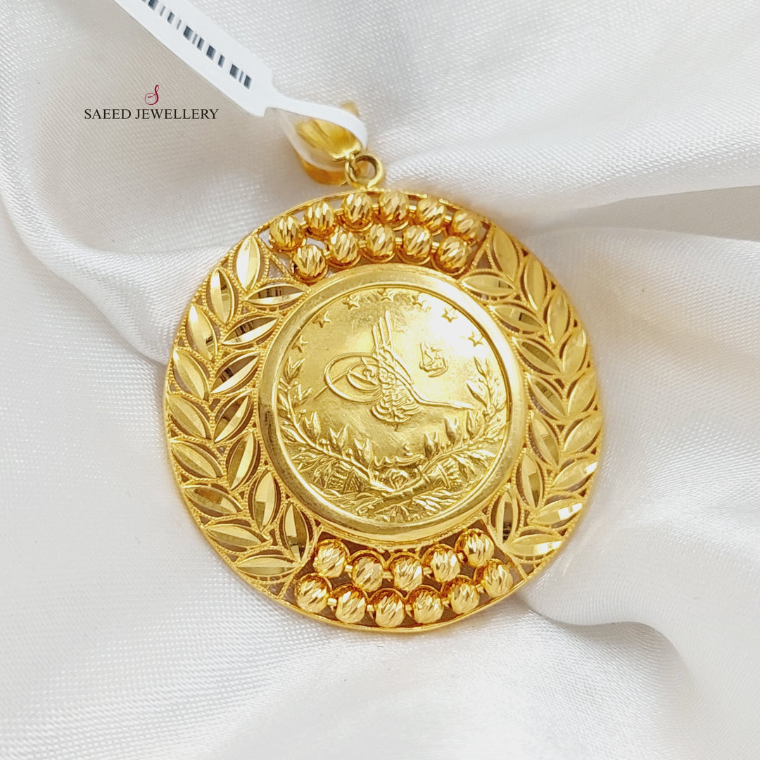 21K Gold Luxury Rashadi Pendant by Saeed Jewelry - Image 3